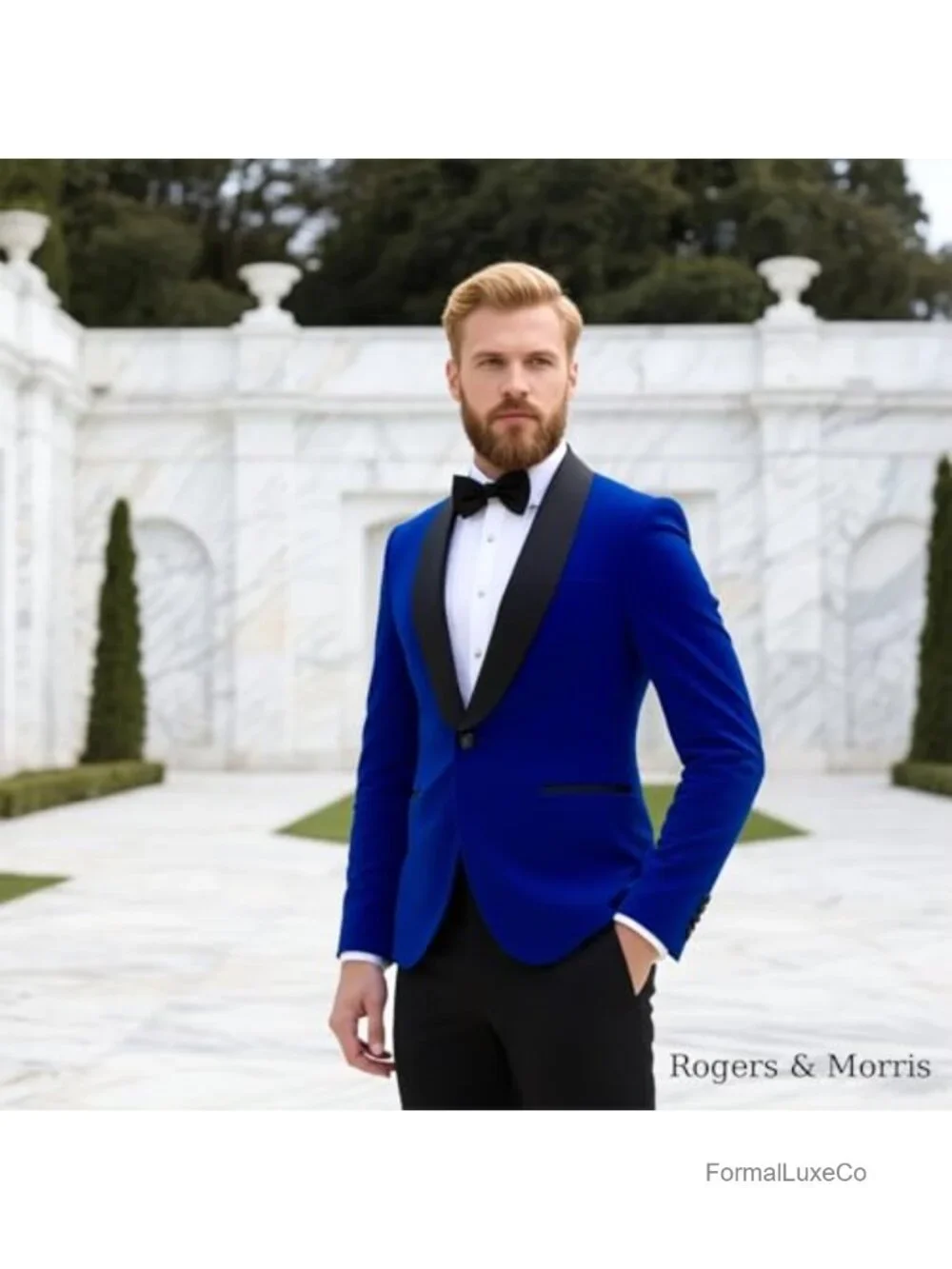 Velvet Blazer for Men Shawl Lapel One Button Tuxedo Jacket Slim Fit Satin Lapel